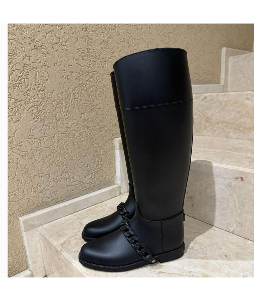 GIVENCHY Черные резиновые сапоги, фото 3