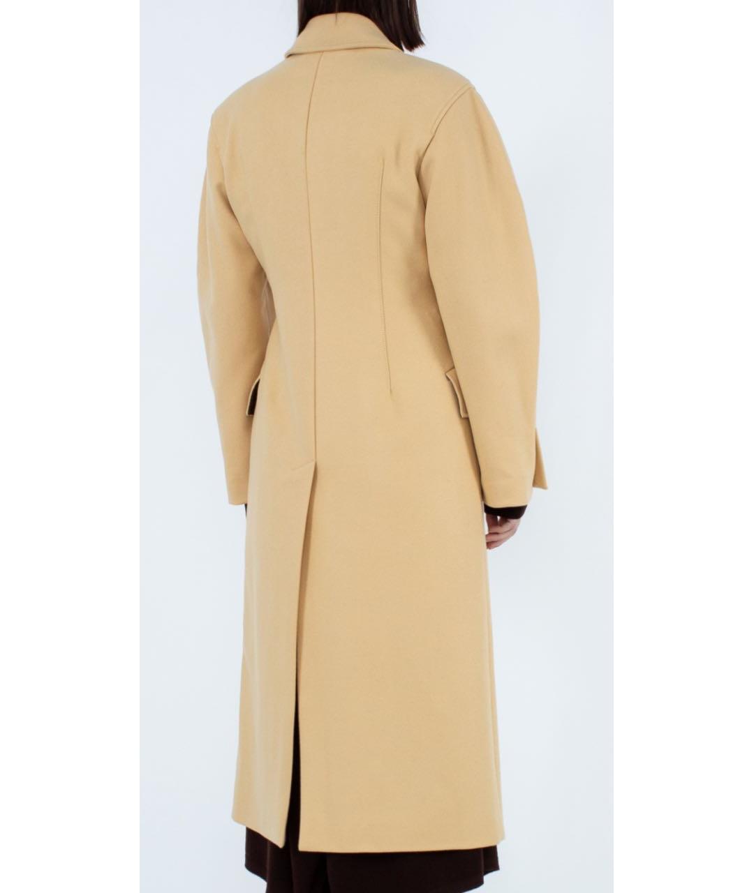 ERIKA CAVALLINI Бежевое шерстяное пальто, фото 7
