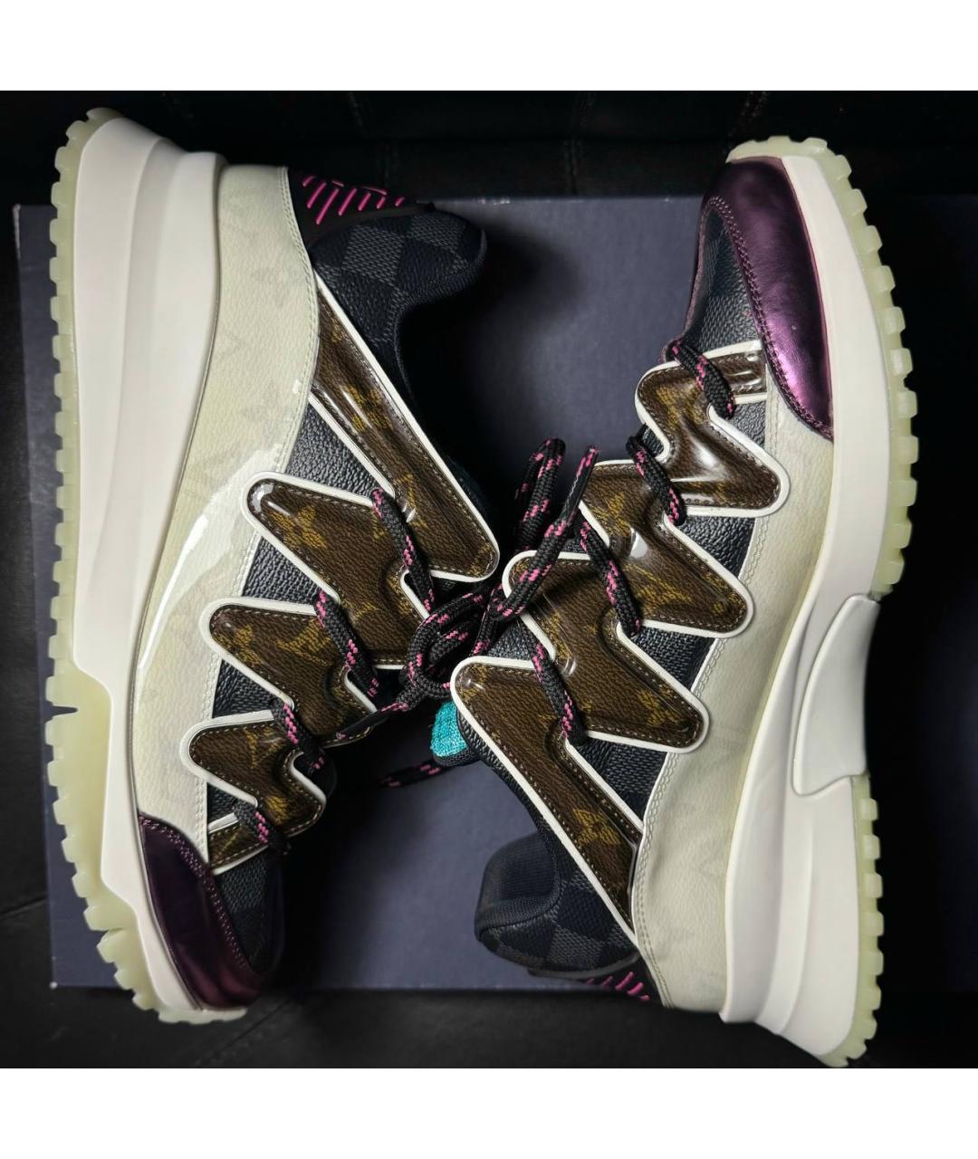 LOUIS VUITTON Мульти кожаные кроссовки, фото 4