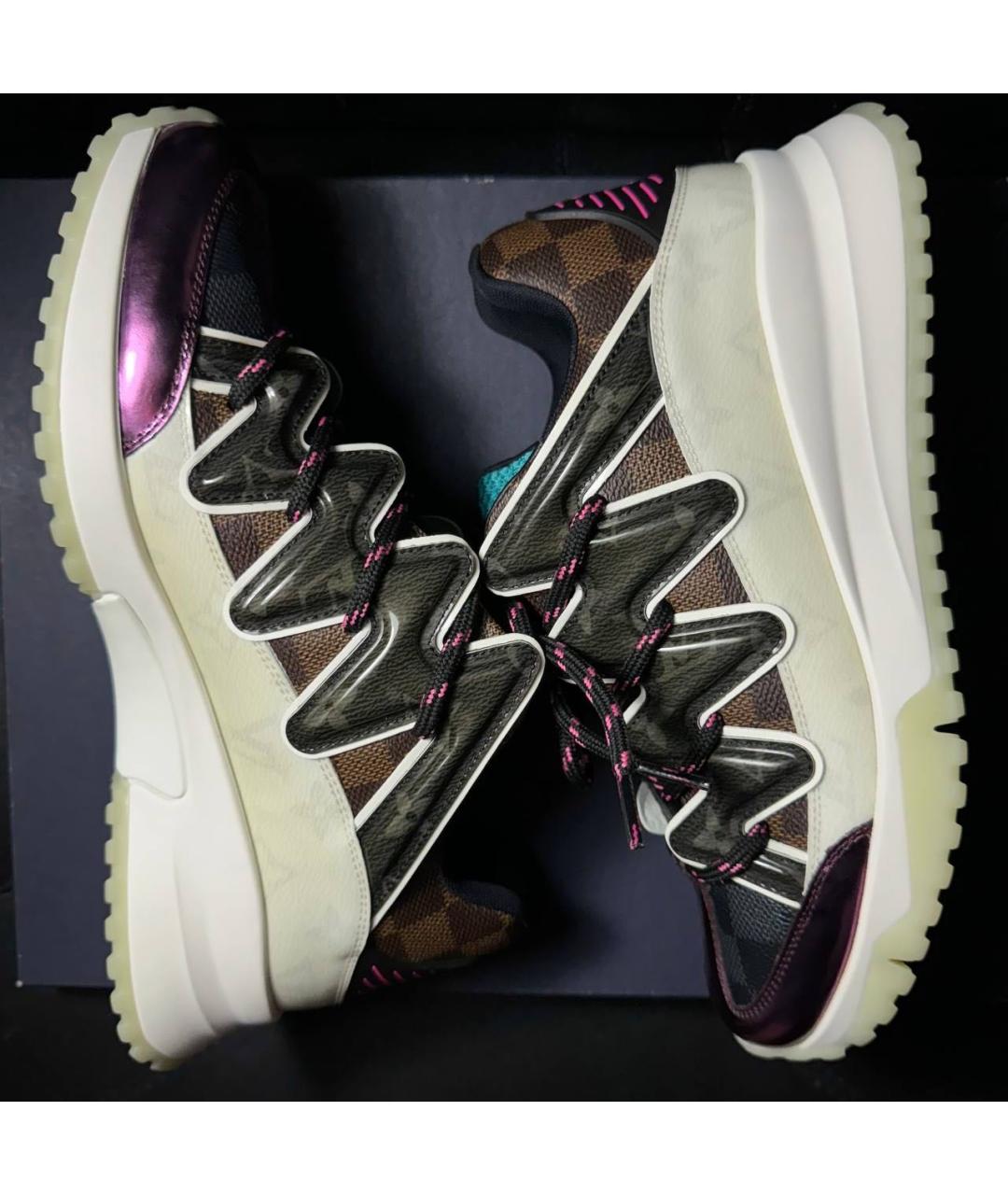 LOUIS VUITTON Мульти кожаные кроссовки, фото 3