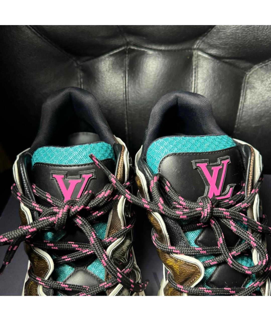 LOUIS VUITTON Мульти кожаные кроссовки, фото 7
