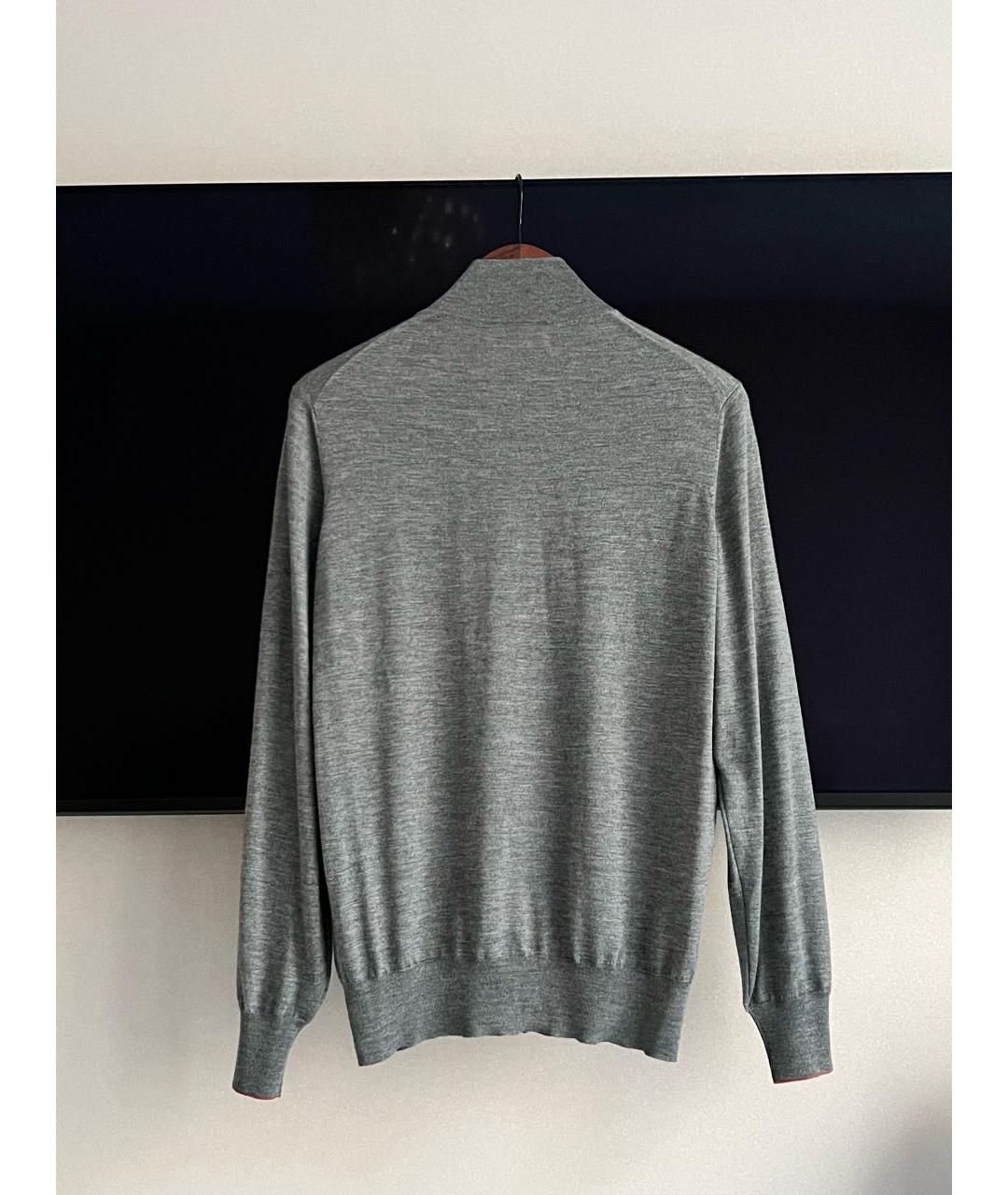 BRUNELLO CUCINELLI Серый кашемировый кардиган, фото 2