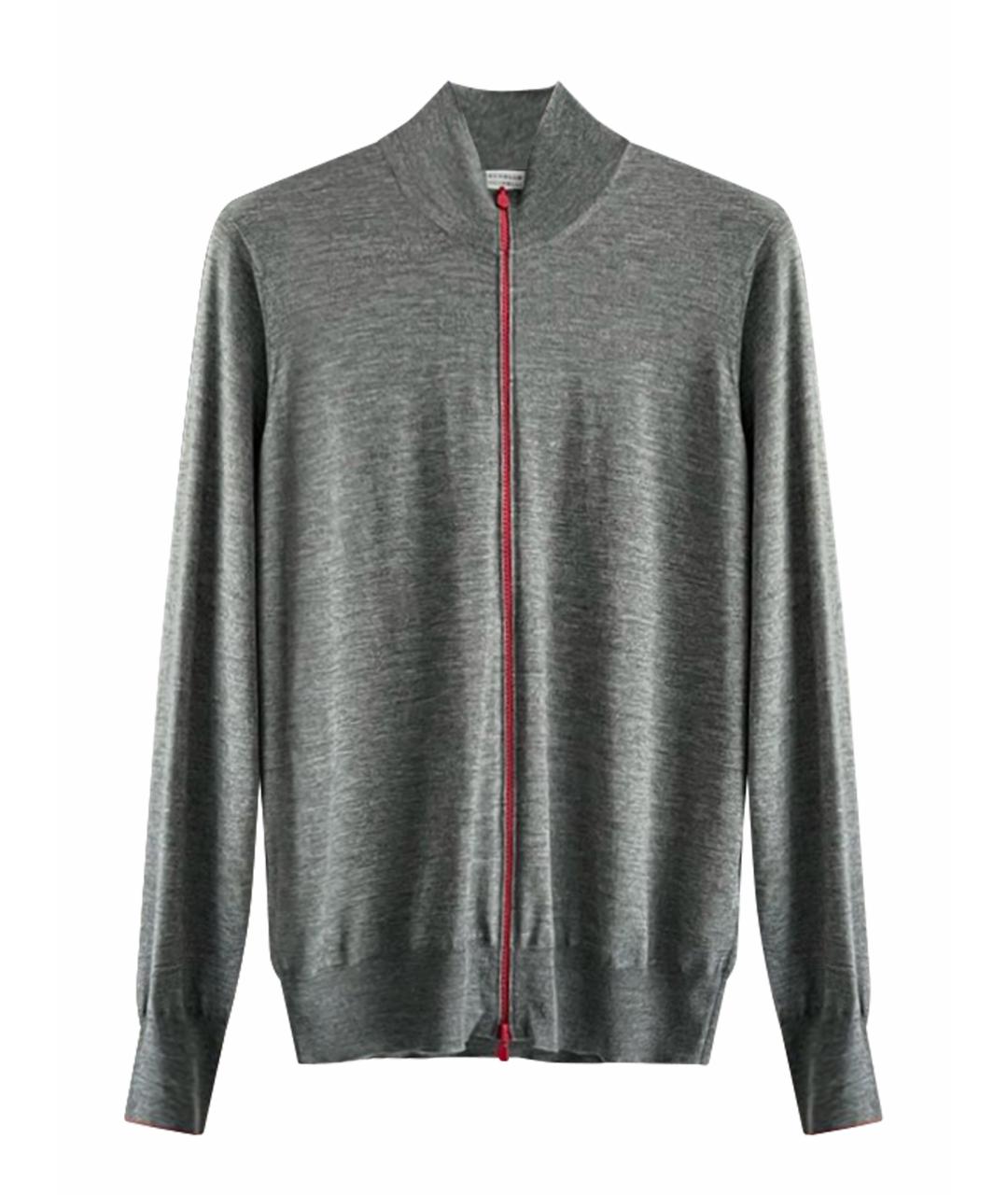 BRUNELLO CUCINELLI Серый кашемировый кардиган, фото 1