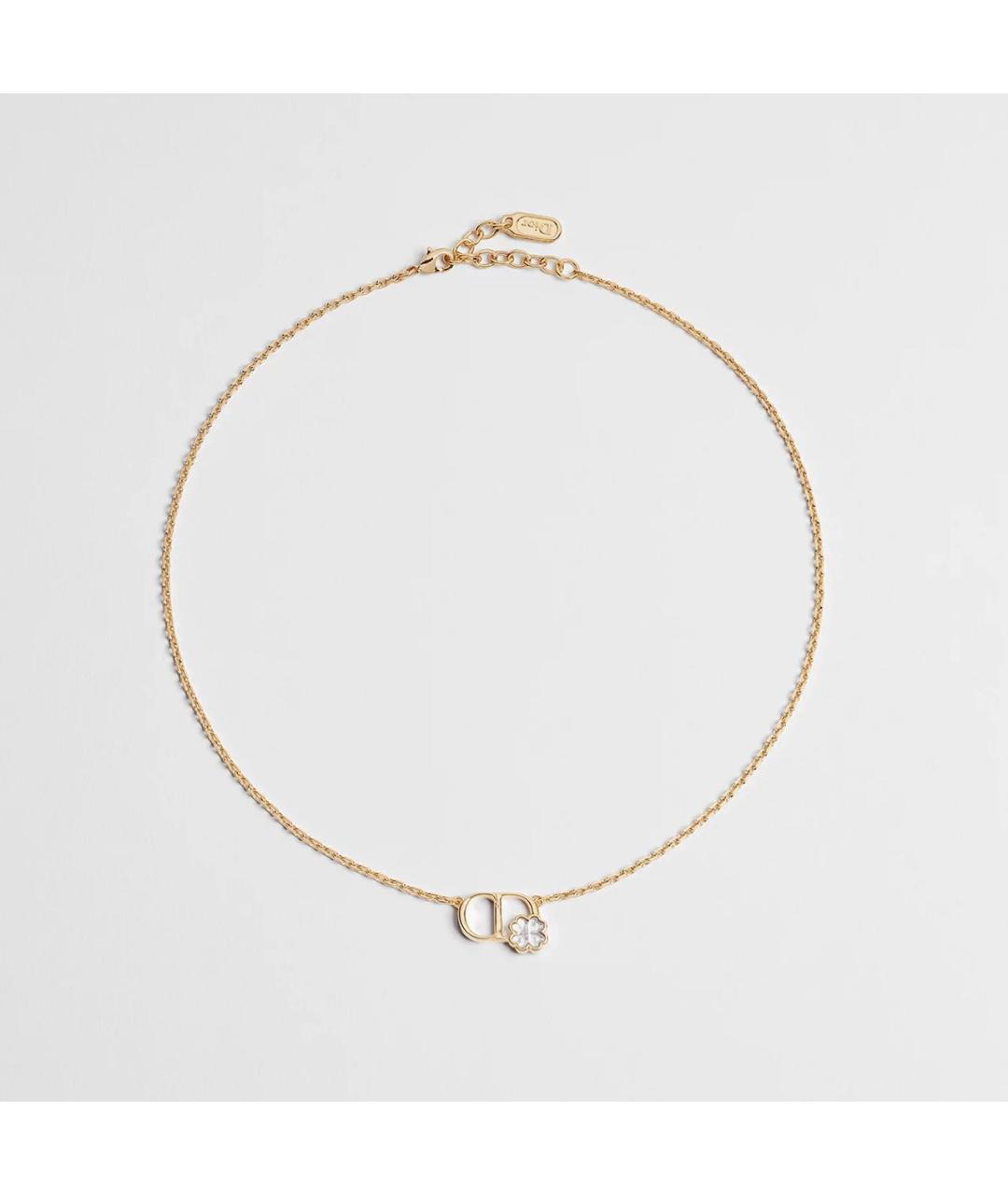 CHRISTIAN DIOR Золотое металлическое колье, фото 4