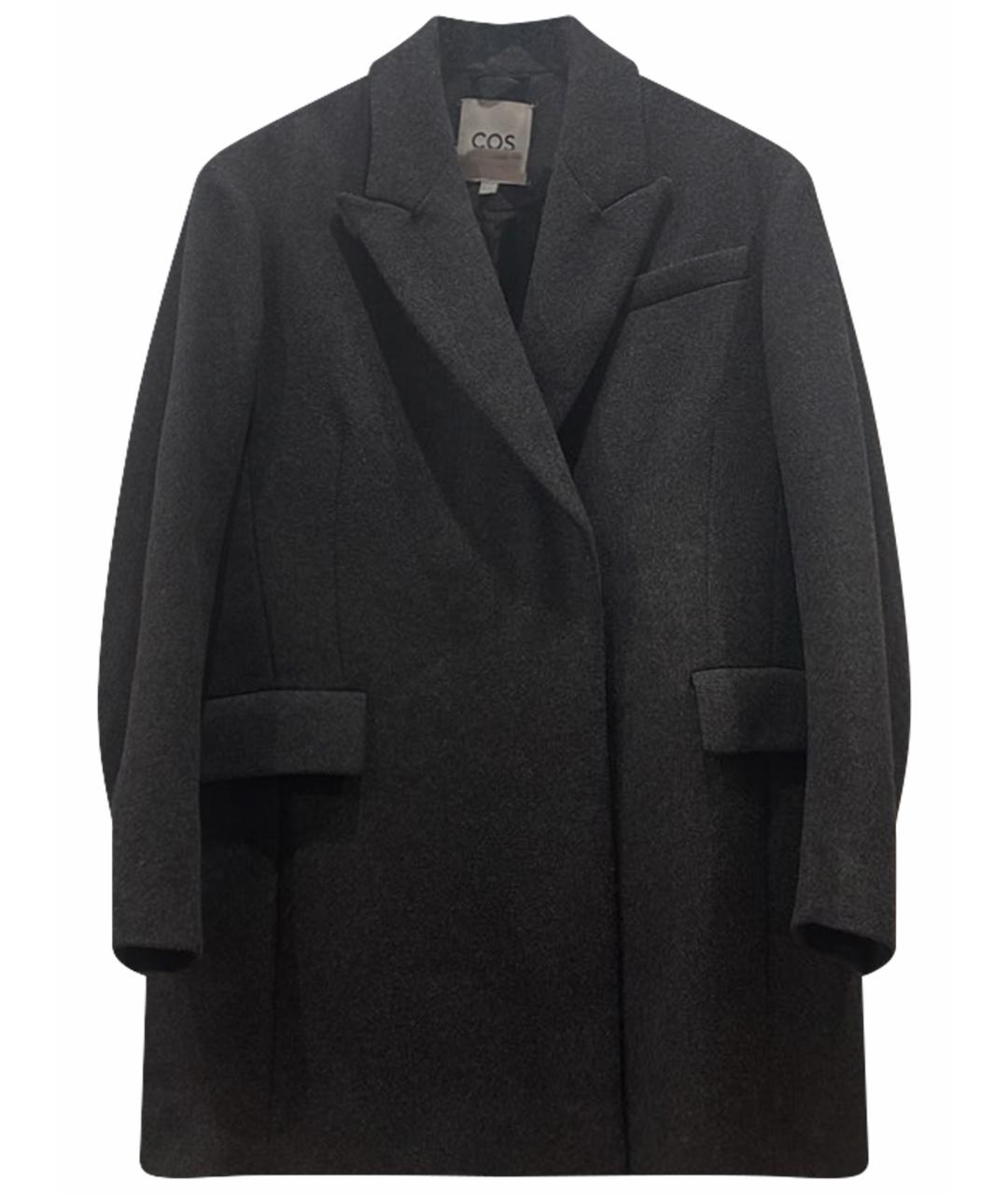 COS Серое шерстяное пальто, фото 1