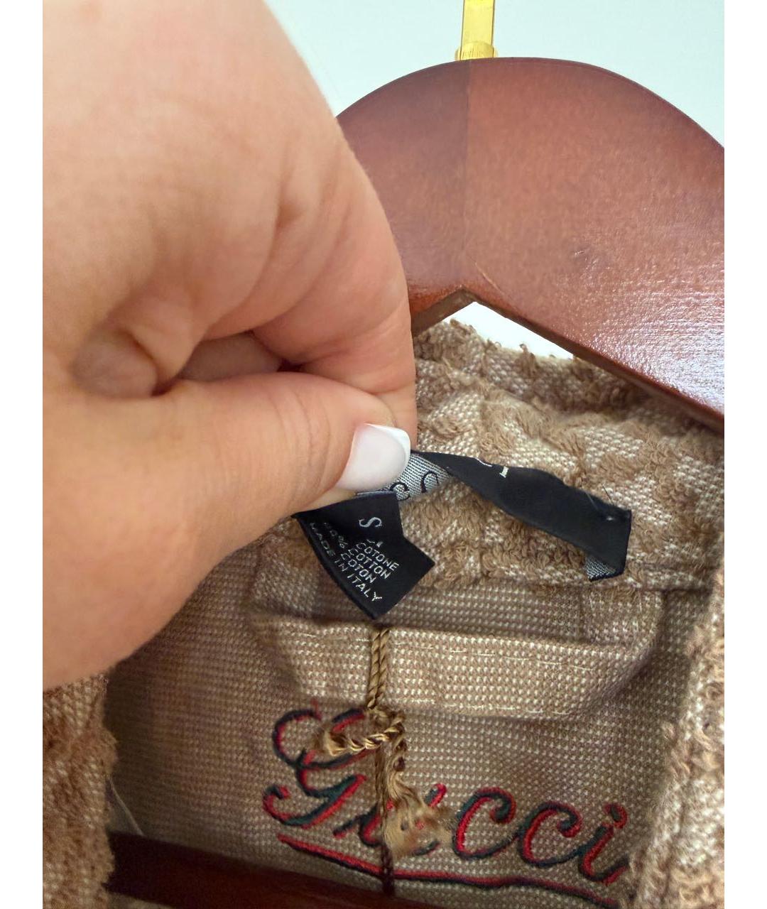 GUCCI Бежевый халаты, фото 6