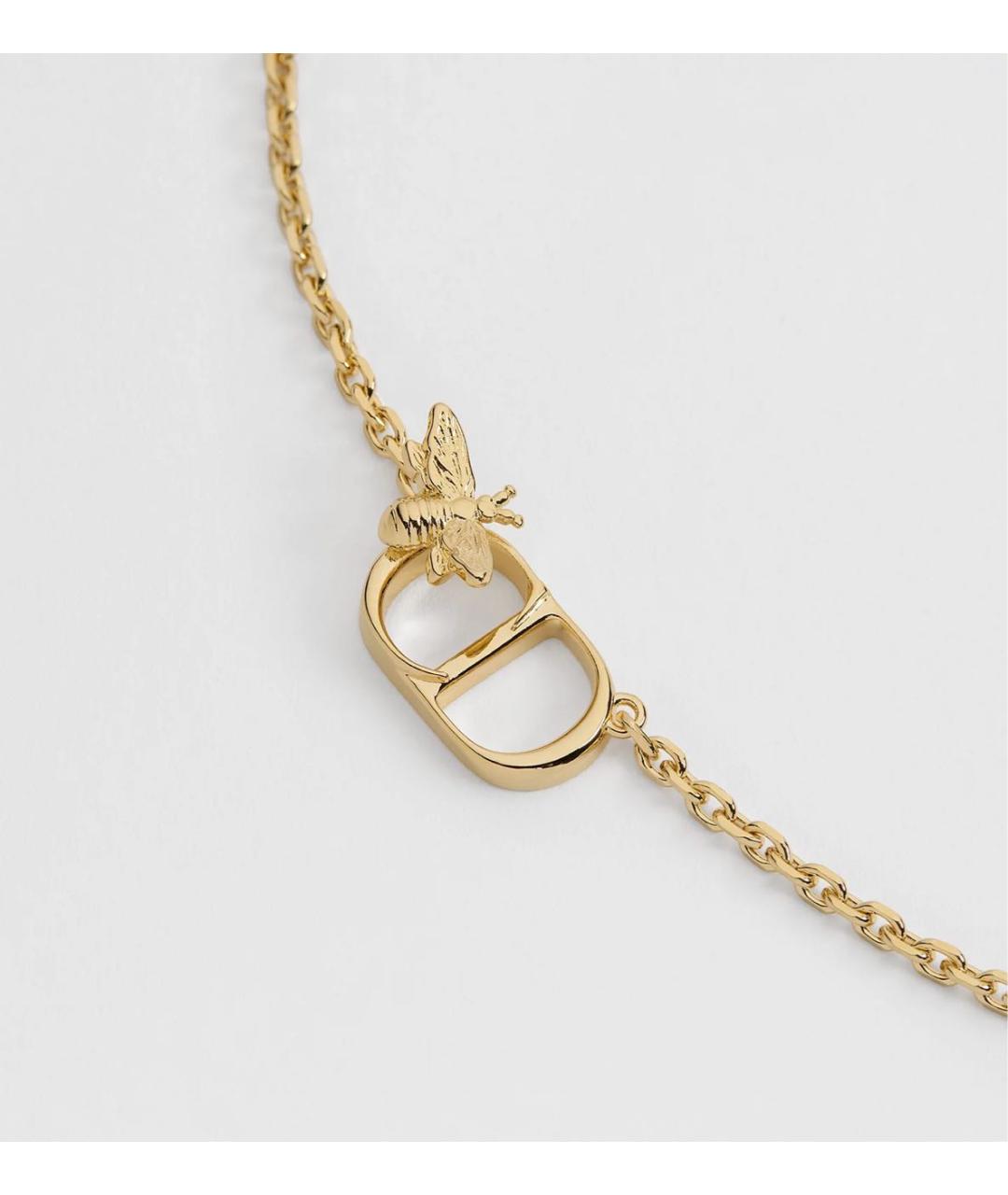 CHRISTIAN DIOR Золотое металлическое колье, фото 4