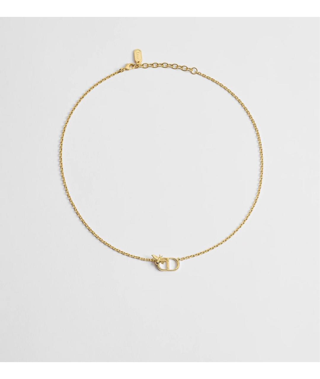 CHRISTIAN DIOR Золотое металлическое колье, фото 5