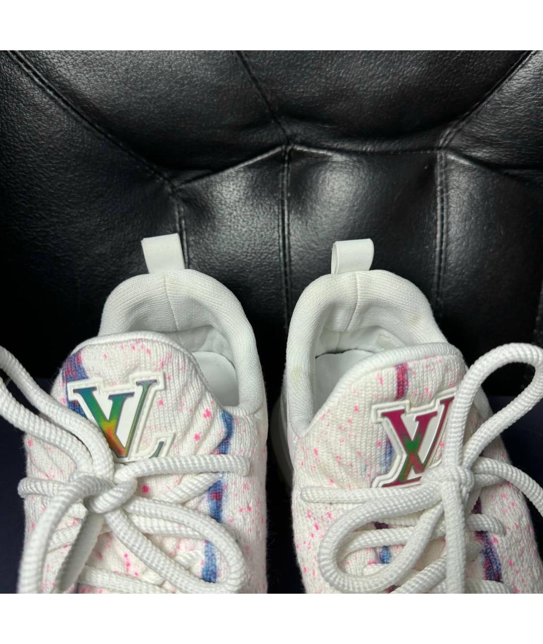 LOUIS VUITTON Белые текстильные кроссовки, фото 6