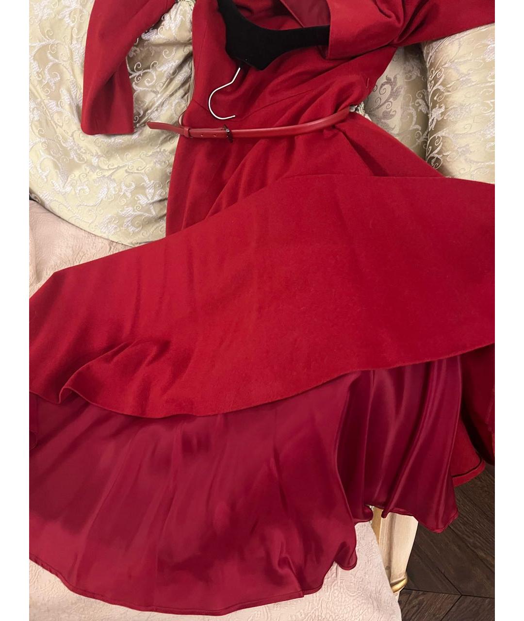 MAX MARA Бордовое шерстяное платье, фото 4