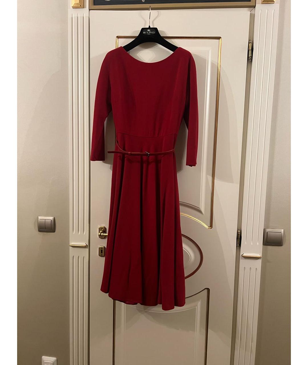 MAX MARA Бордовое шерстяное платье, фото 7