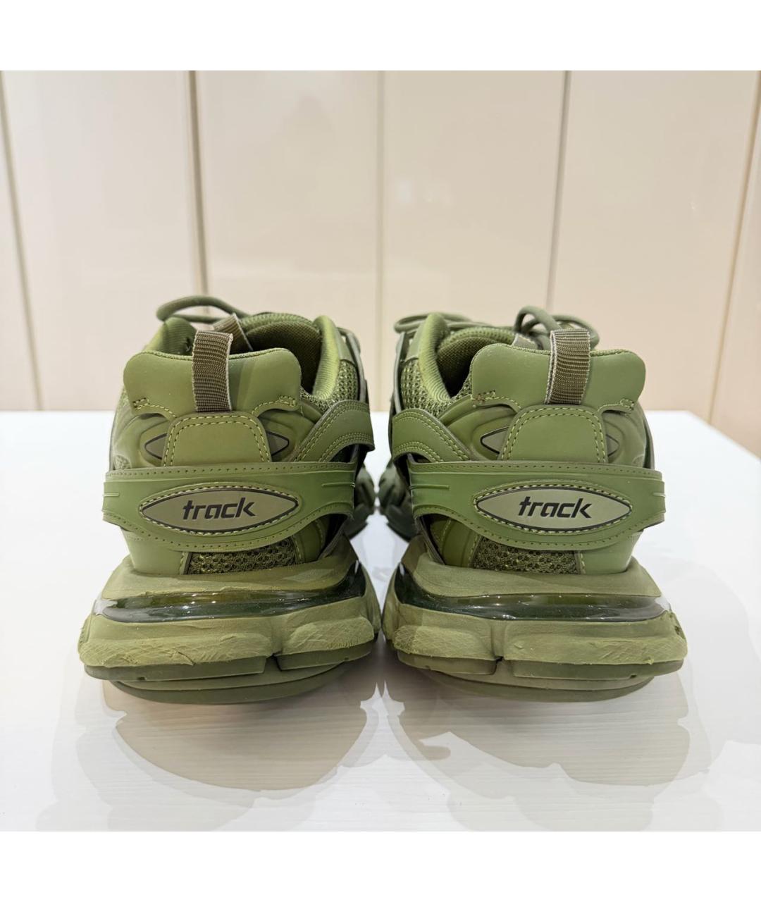 BALENCIAGA Хаки низкие кроссовки / кеды, фото 4