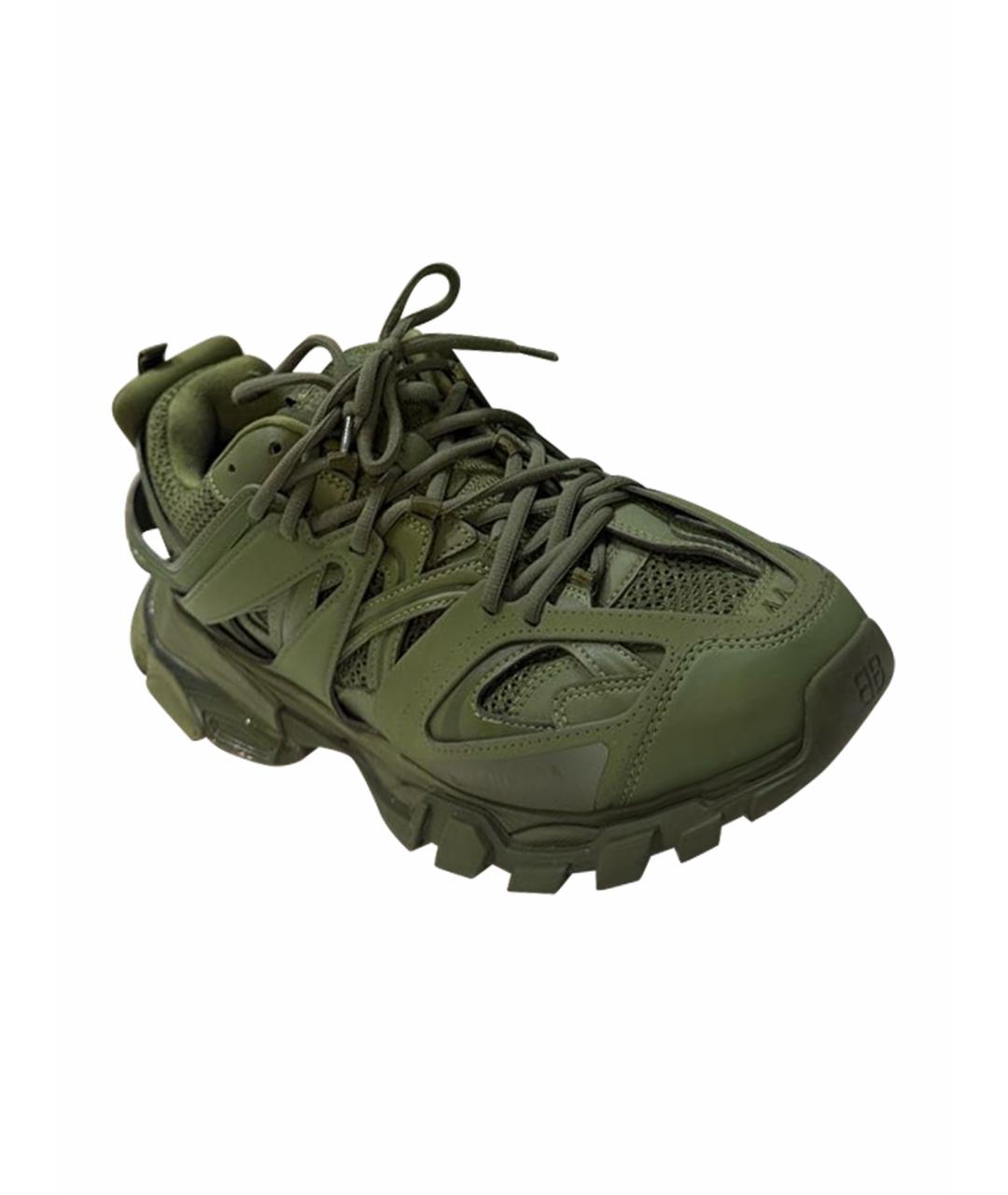 BALENCIAGA Хаки низкие кроссовки / кеды, фото 1