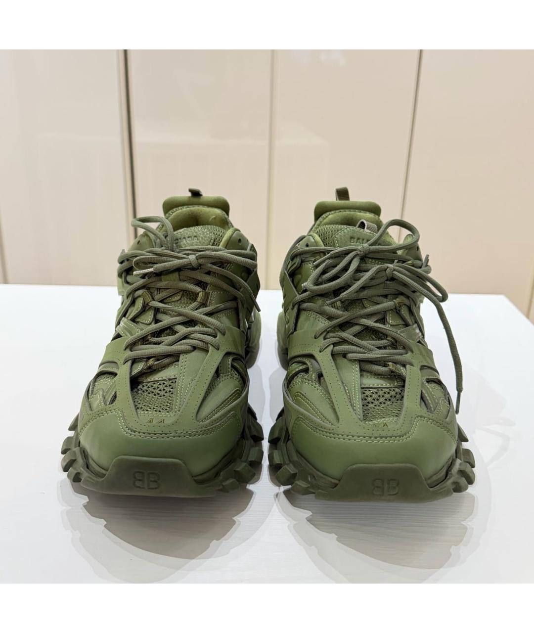 BALENCIAGA Хаки низкие кроссовки / кеды, фото 2