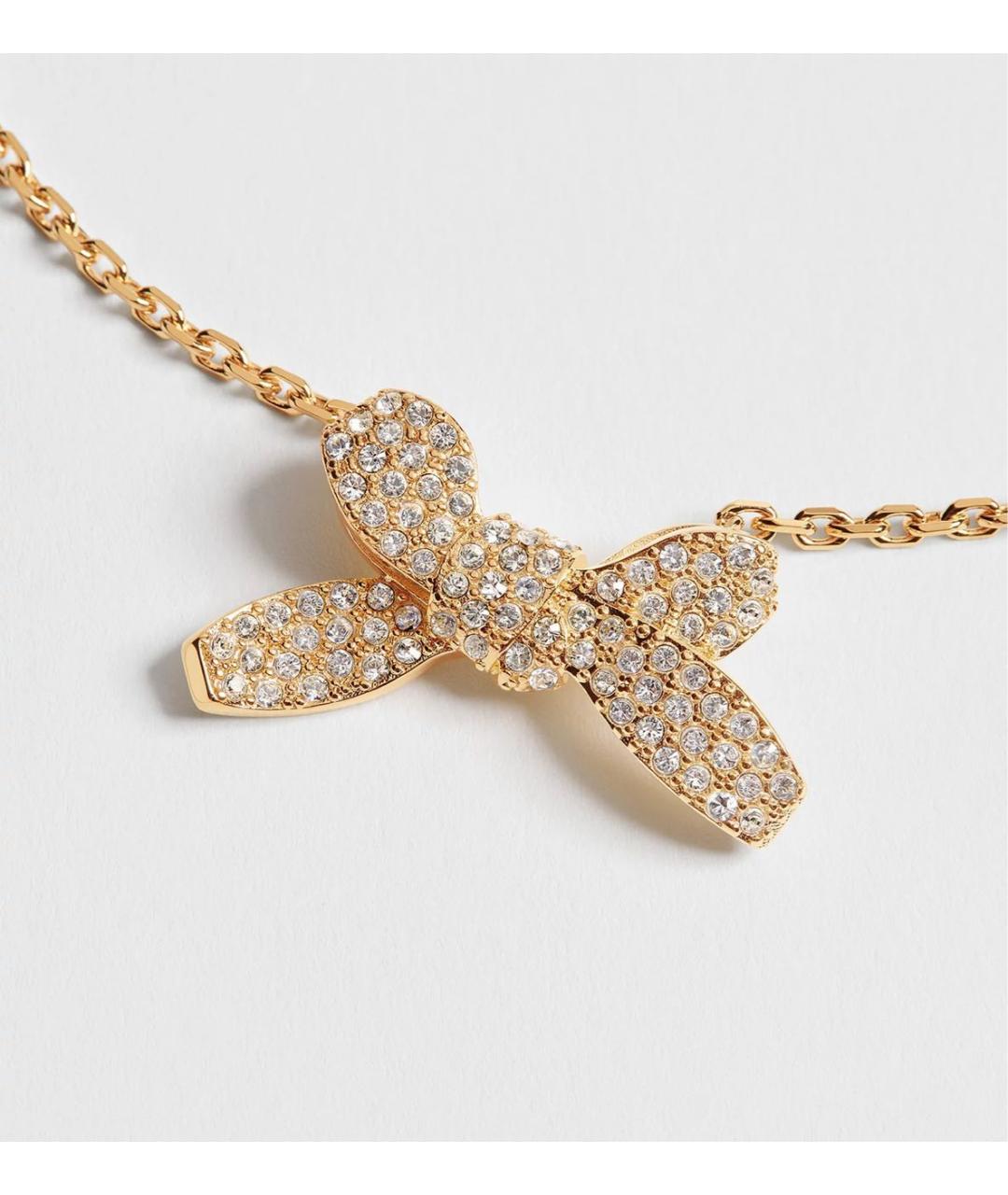 CHRISTIAN DIOR Золотое металлическое колье, фото 3