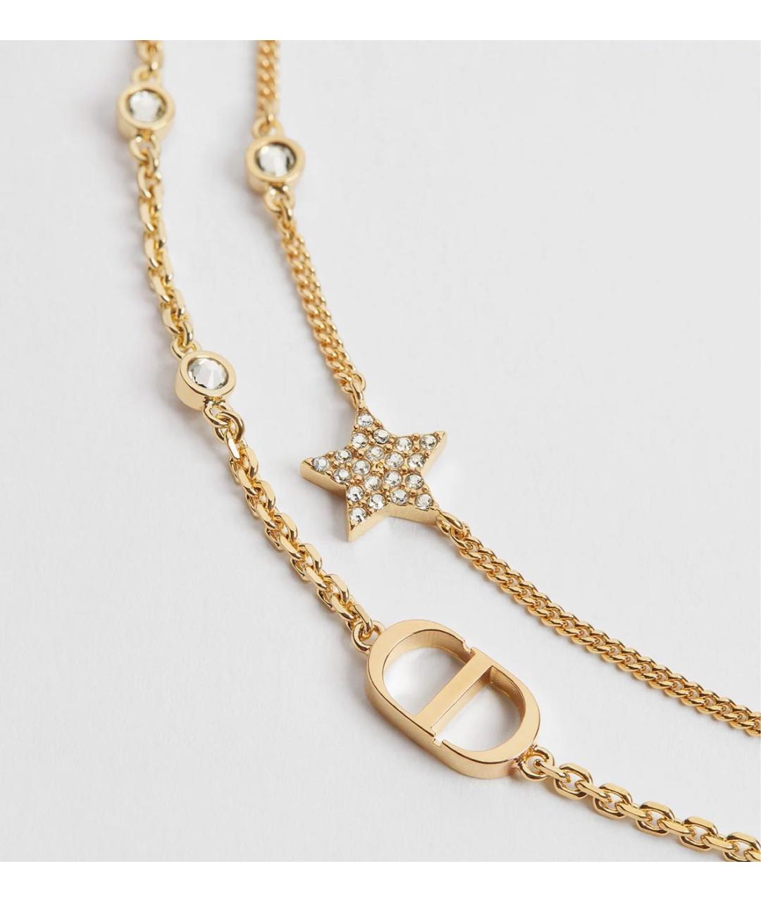 CHRISTIAN DIOR Золотое металлическое колье, фото 4