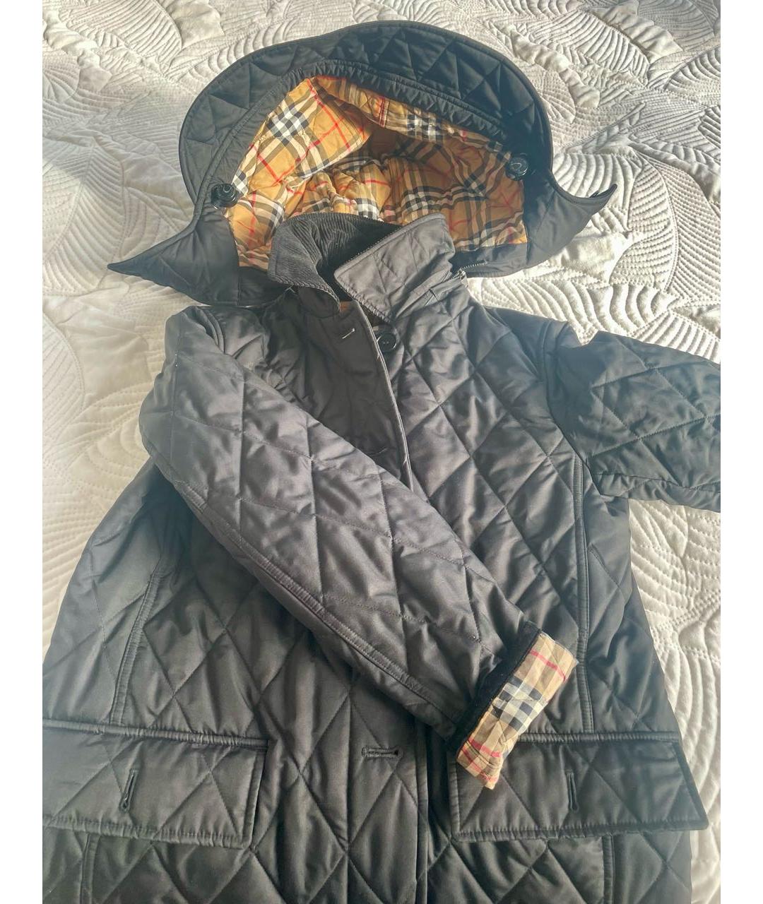 BURBERRY Черная хлопковая куртка, фото 7