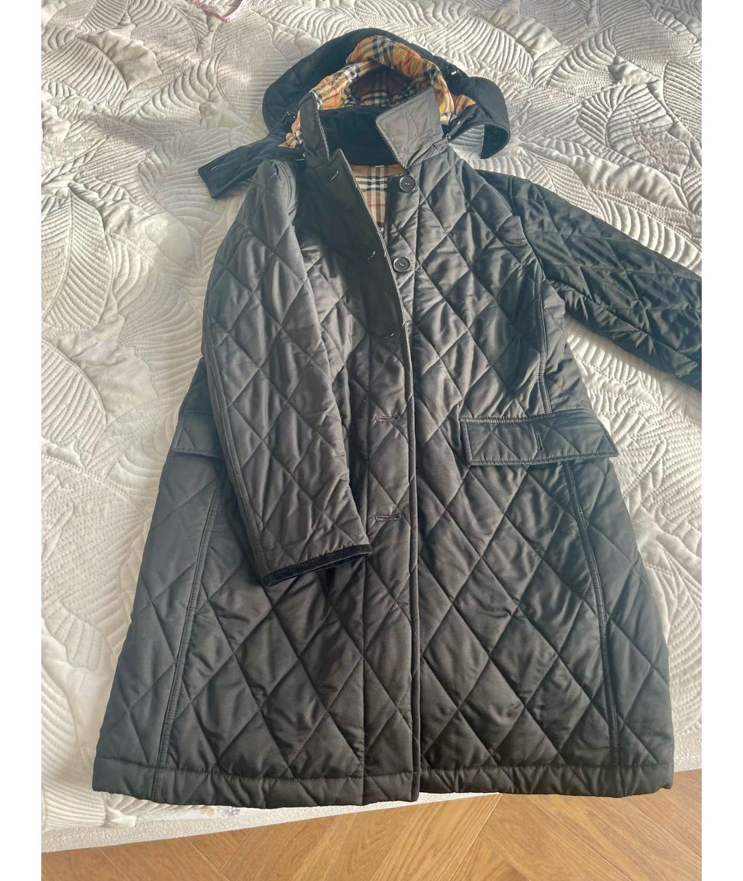 BURBERRY Черная хлопковая куртка, фото 6