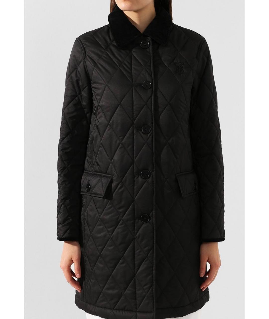 BURBERRY Черная хлопковая куртка, фото 2