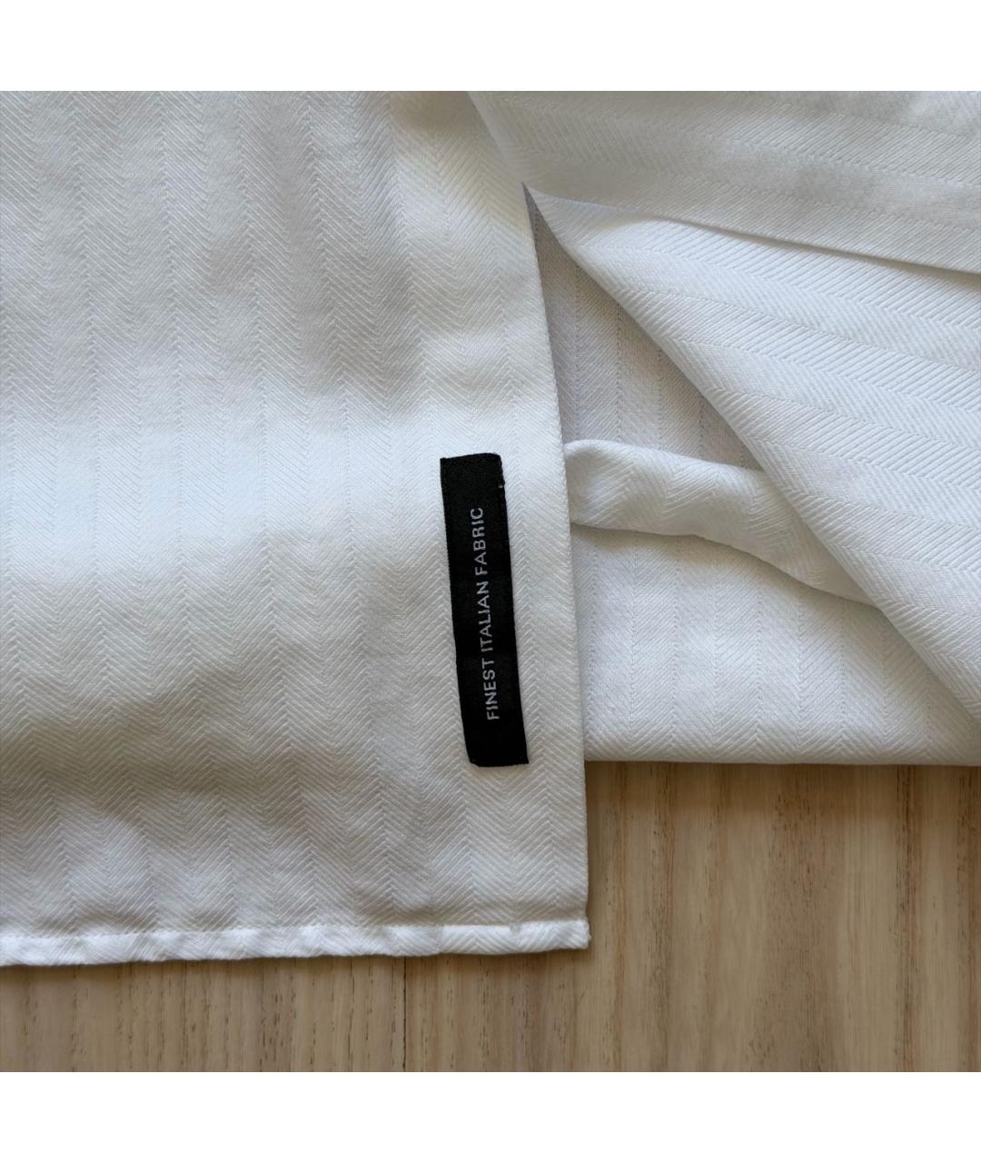 HUGO BOSS Белая хлопковая классическая рубашка, фото 4