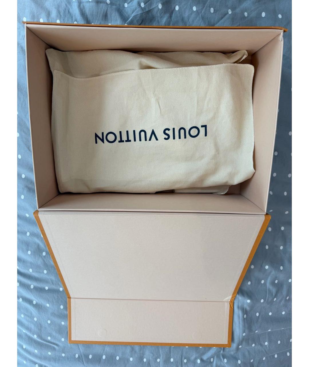 LOUIS VUITTON Коричневая кожаная сумка через плечо, фото 6