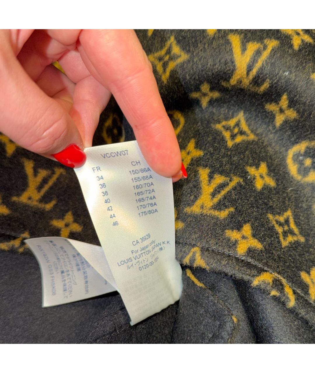 LOUIS VUITTON Коричневая шерстяная юбка мини, фото 6