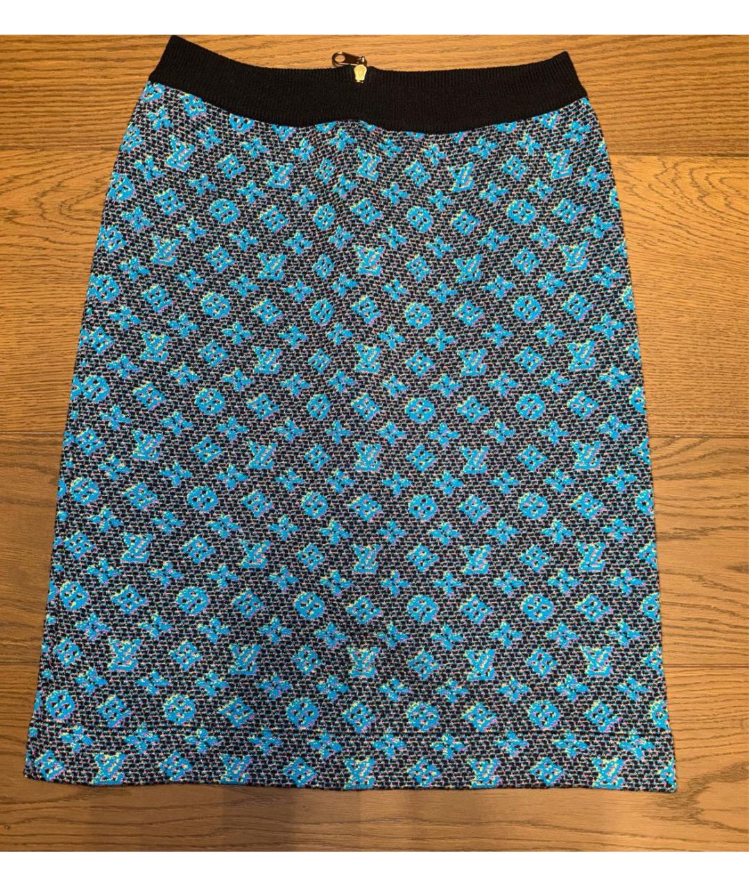 LOUIS VUITTON Бирюзовый костюм с юбками, фото 2