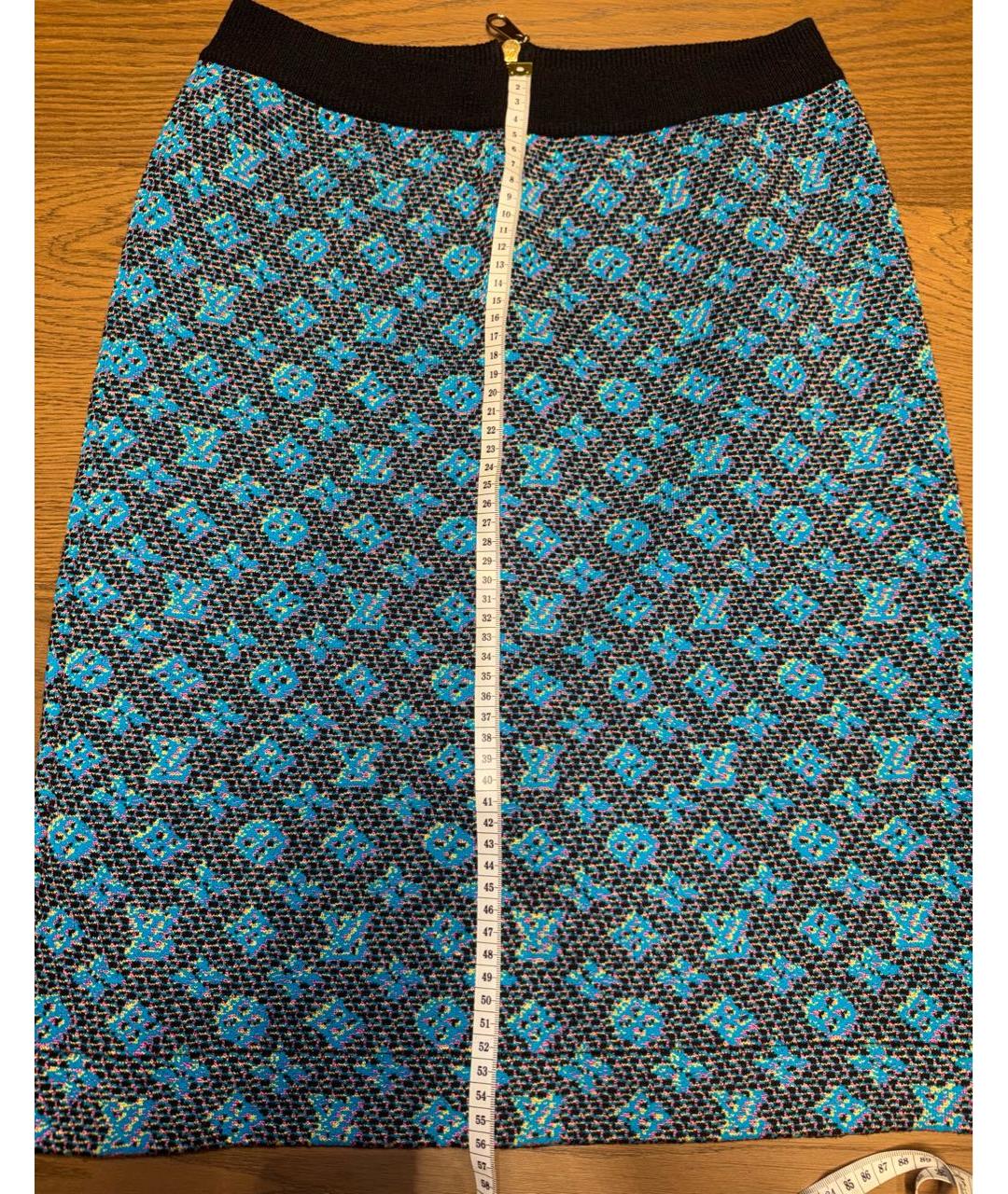 LOUIS VUITTON Бирюзовый костюм с юбками, фото 3