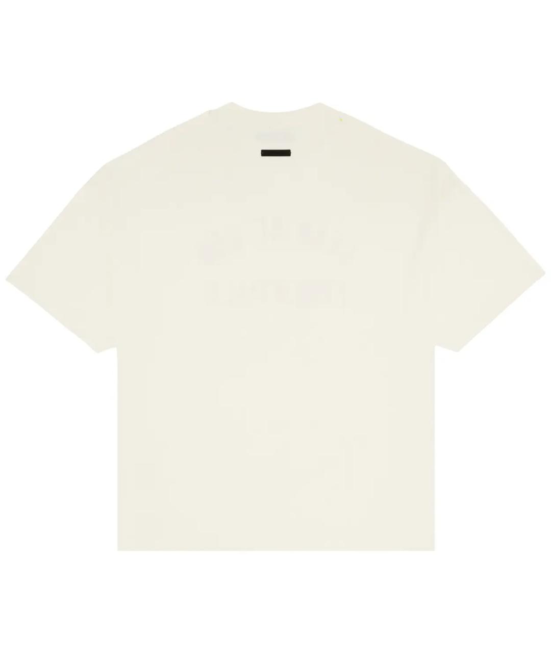 FEAR OF GOD ESSENTIALS Бежевая хлопковая футболка, фото 2