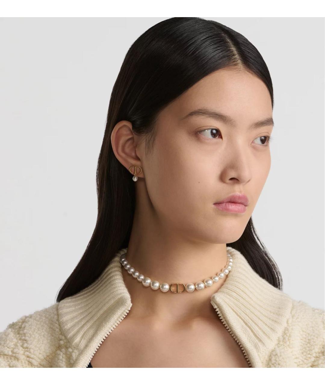 CHRISTIAN DIOR Золотое жемчужное колье, фото 2