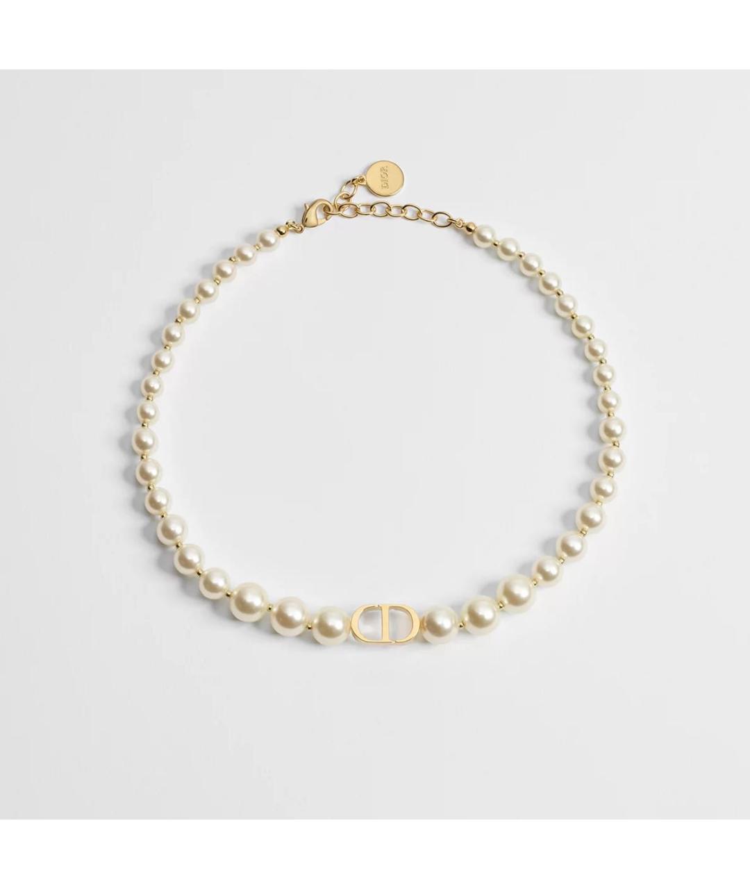 CHRISTIAN DIOR Золотое жемчужное колье, фото 5