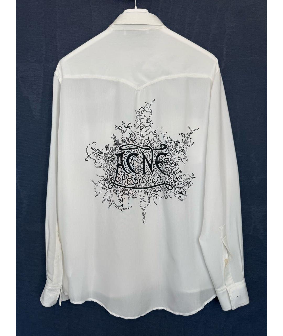 ACNE STUDIOS Белая вискозная рубашка, фото 3