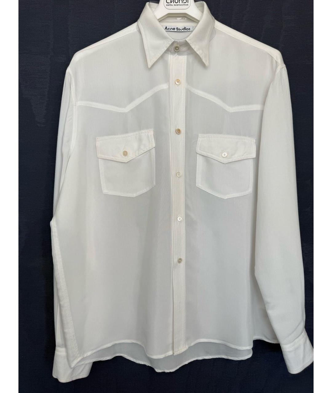 ACNE STUDIOS Белая вискозная рубашка, фото 2