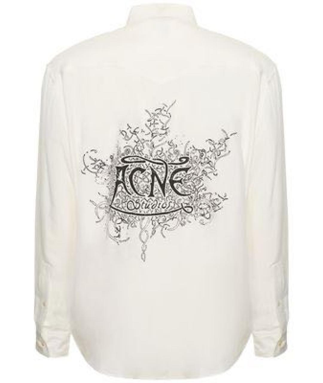 ACNE STUDIOS Белая вискозная рубашка, фото 7
