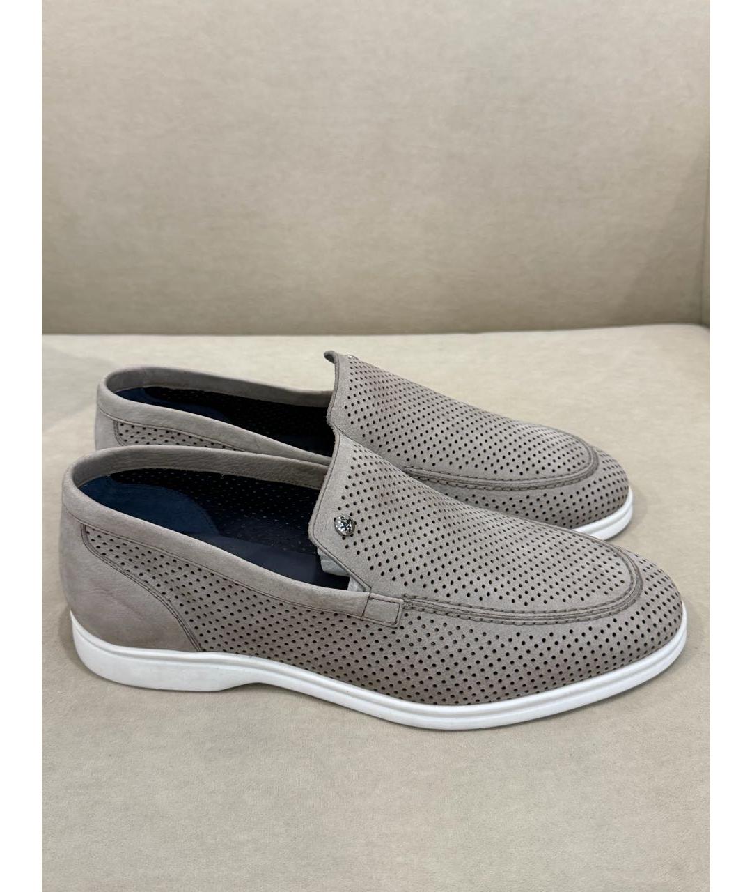 ZILLI Серые нубуковые лоферы, фото 7