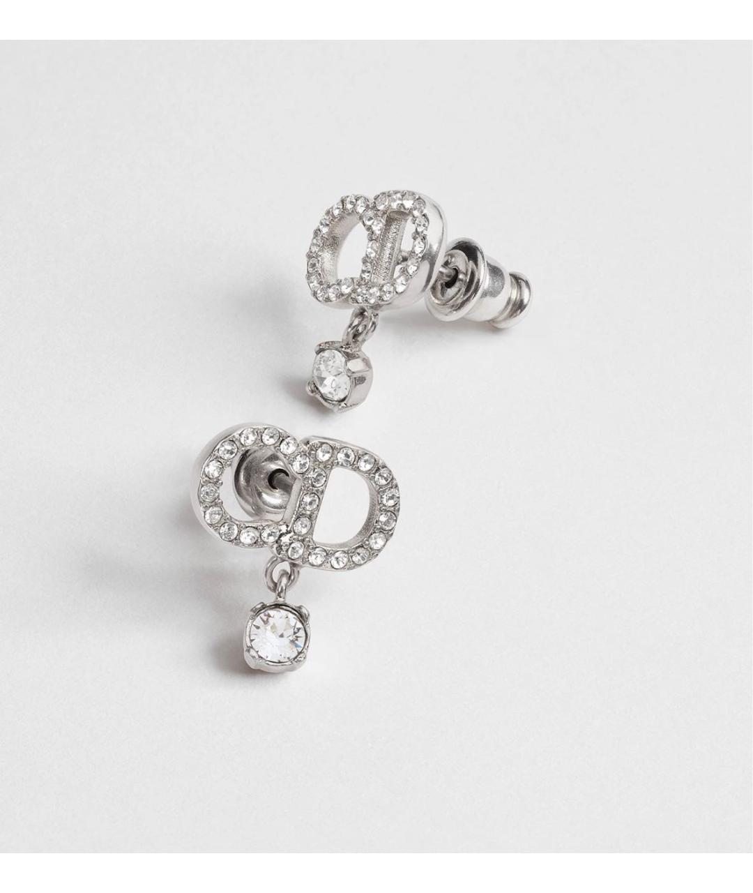 CHRISTIAN DIOR Серебряные металлические серьги, фото 3