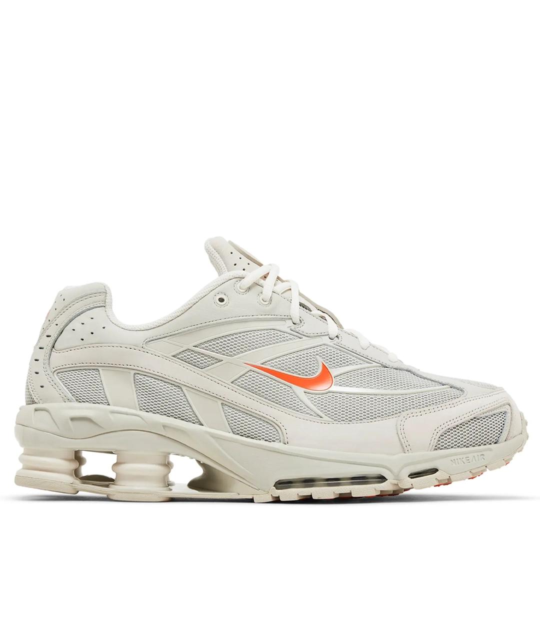 NIKE Бежевые кожаные кроссовки, фото 1