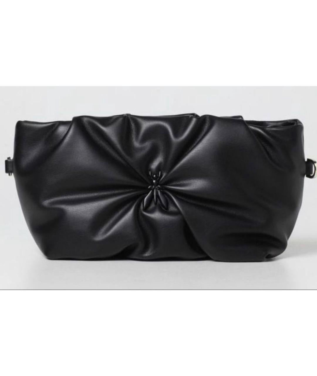 PATRIZIA PEPE Черная сумка с короткими ручками из искусственной кожи, фото 7