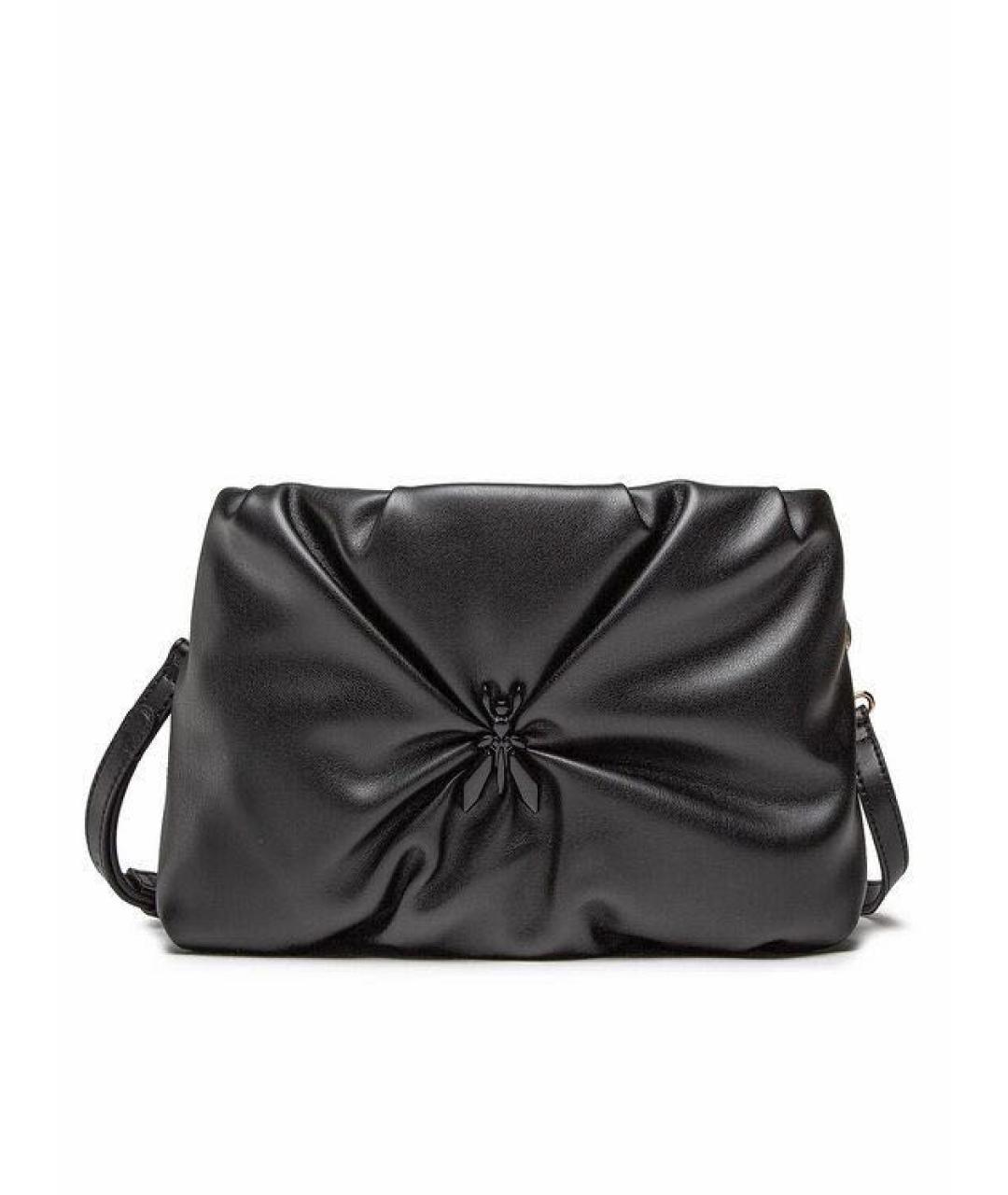 PATRIZIA PEPE Черная сумка с короткими ручками из искусственной кожи, фото 2