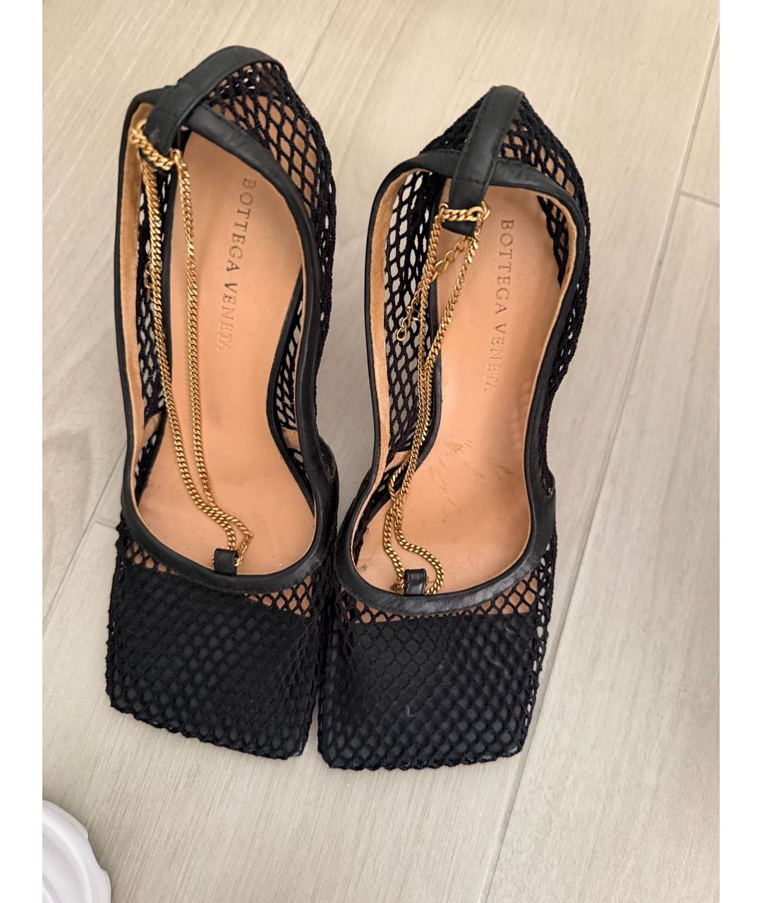 BOTTEGA VENETA Черные текстильные туфли, фото 3