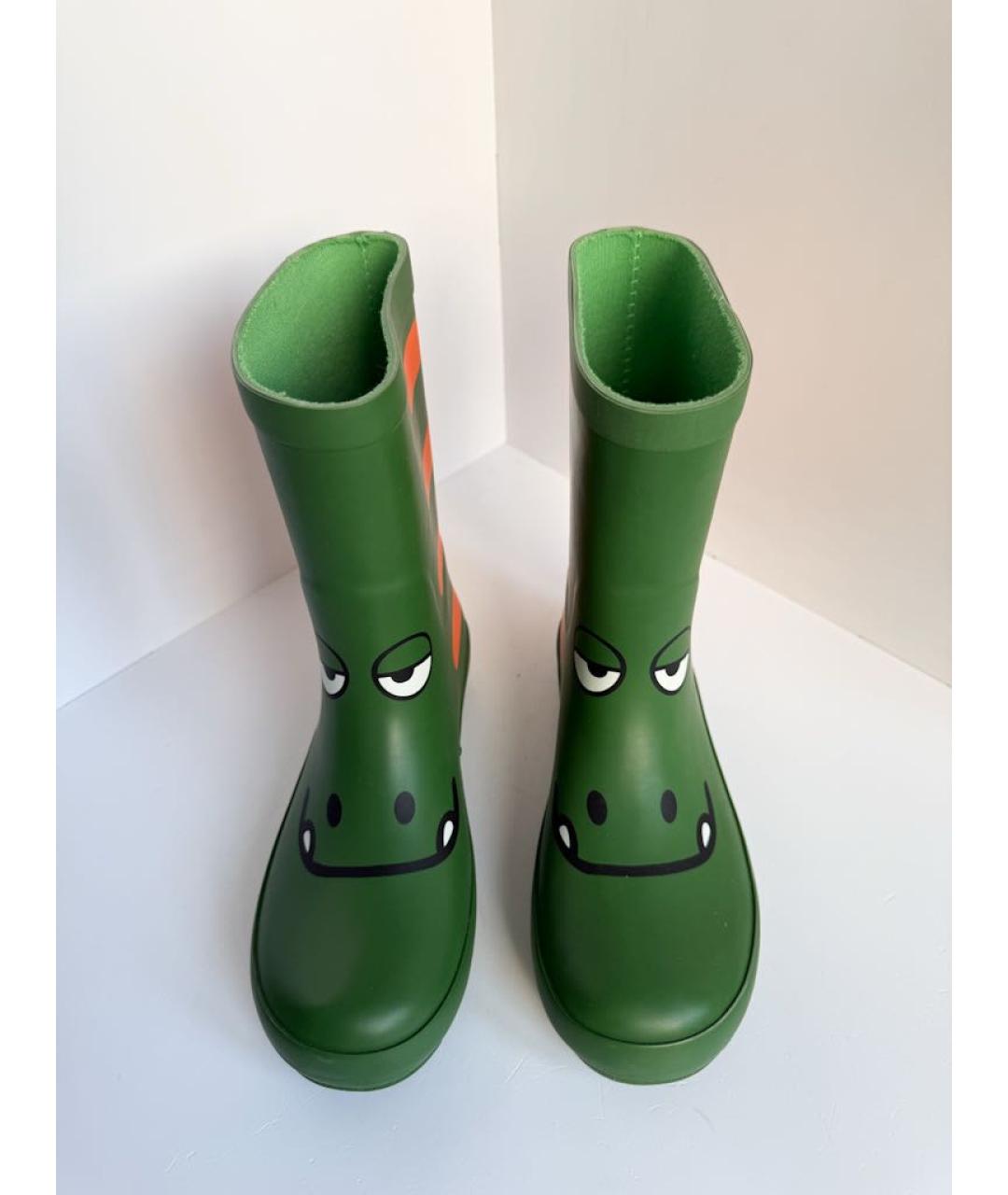 STELLA MCCARTNEY Зеленые резиновые сапоги, фото 3