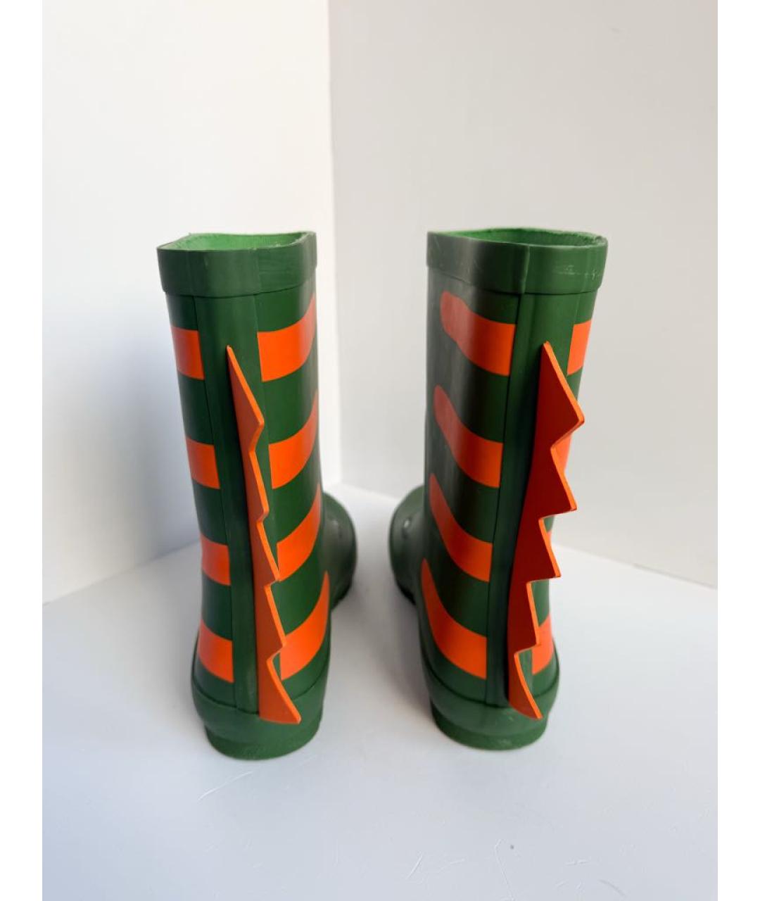 STELLA MCCARTNEY Зеленые резиновые сапоги, фото 4