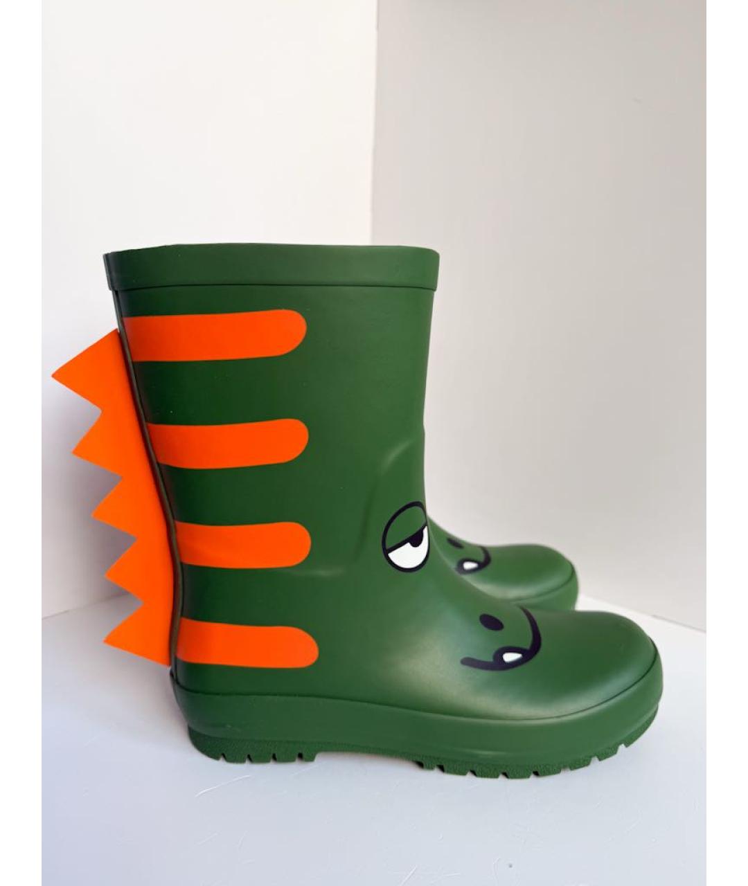 STELLA MCCARTNEY Зеленые резиновые сапоги, фото 5