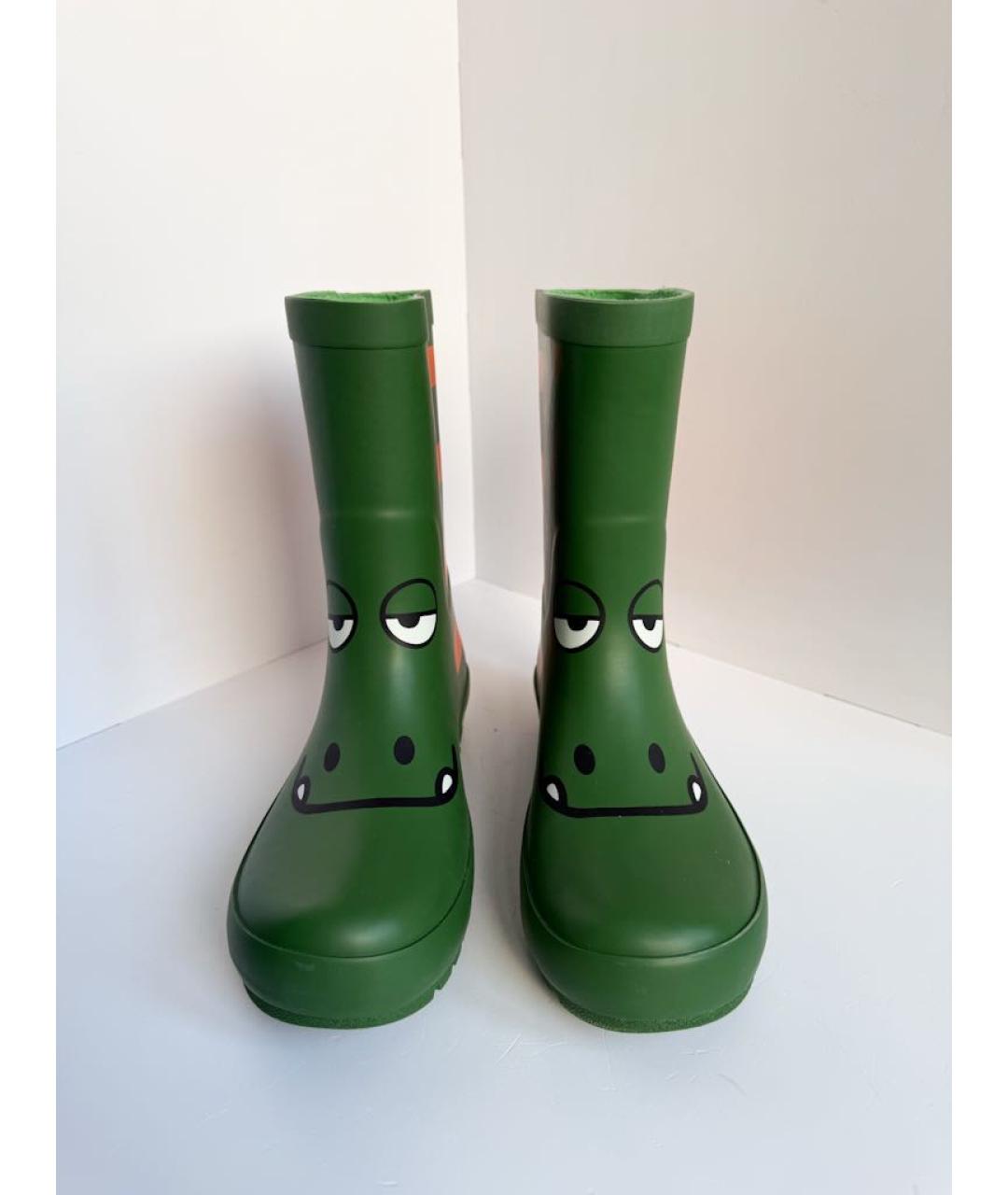 STELLA MCCARTNEY Зеленые резиновые сапоги, фото 2