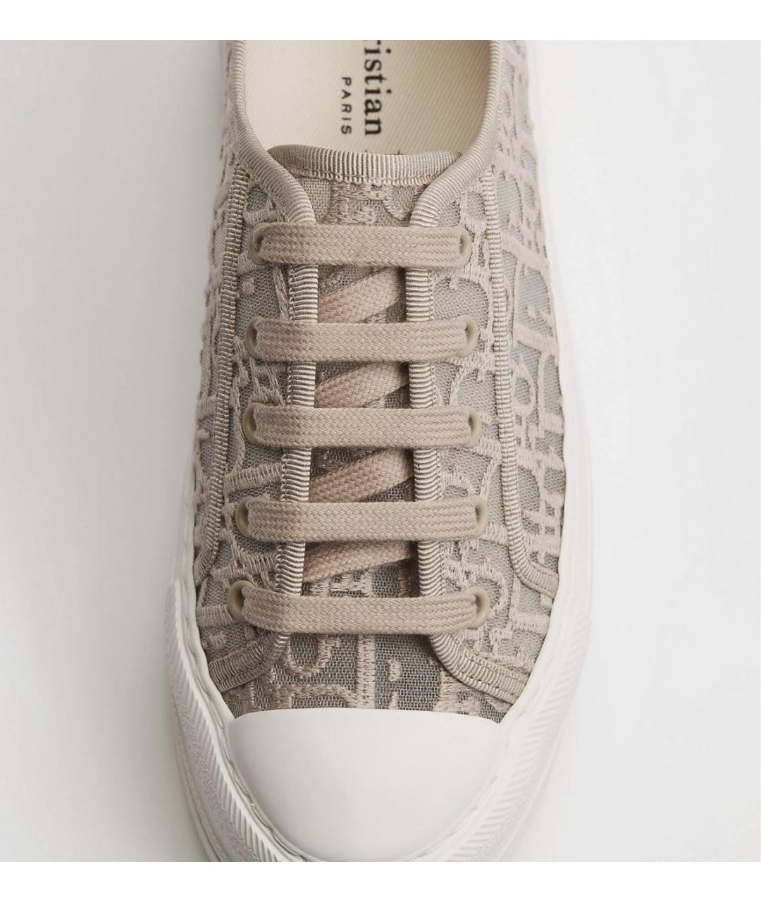 CHRISTIAN DIOR Бежевые кеды, фото 5