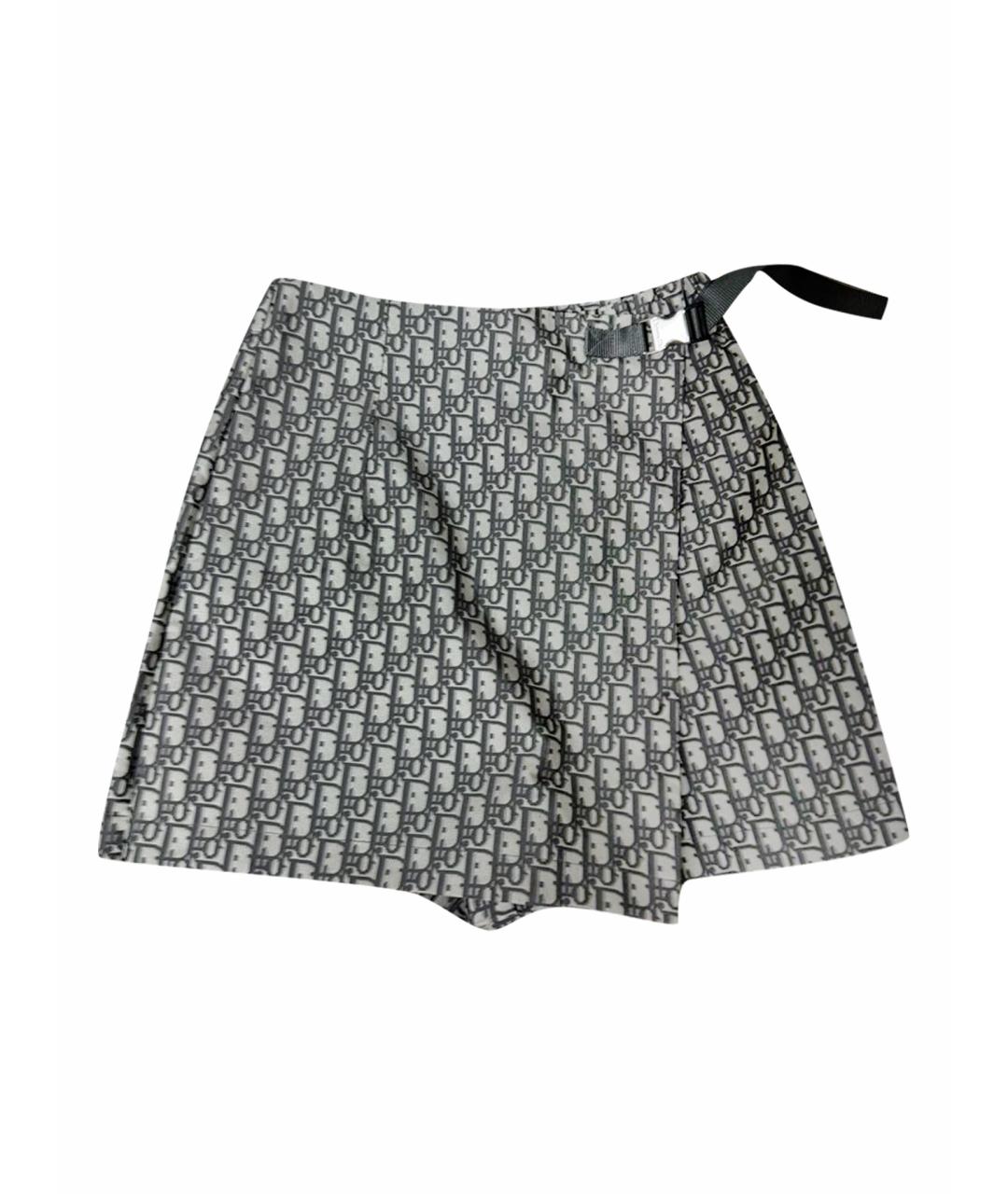 CHRISTIAN DIOR Серебряные синтетические шорты, фото 1