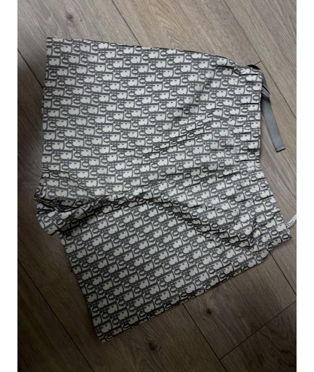 CHRISTIAN DIOR Серебряные синтетические шорты, фото 2