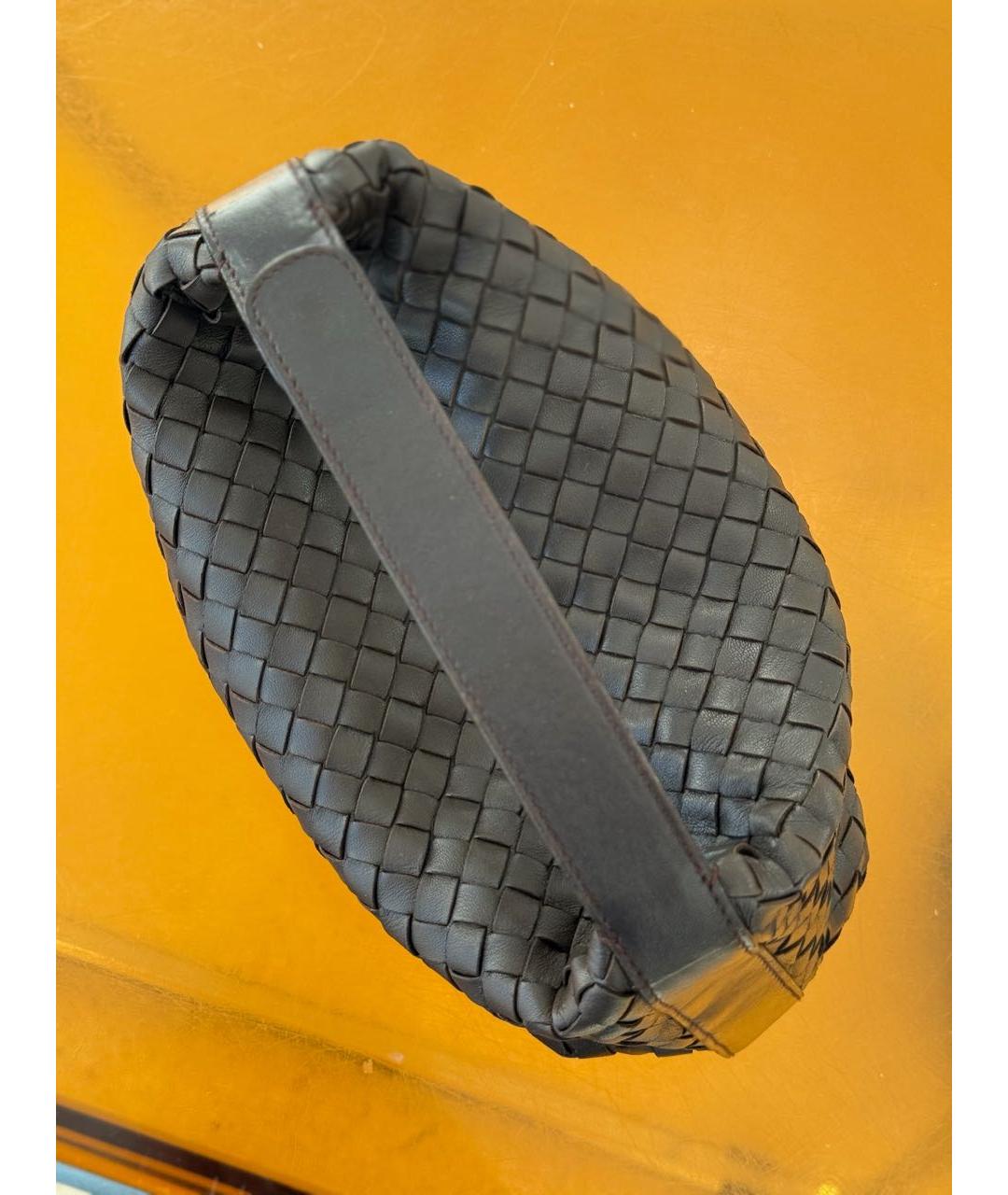 BOTTEGA VENETA Коричневая кожаная сумка с короткими ручками, фото 6