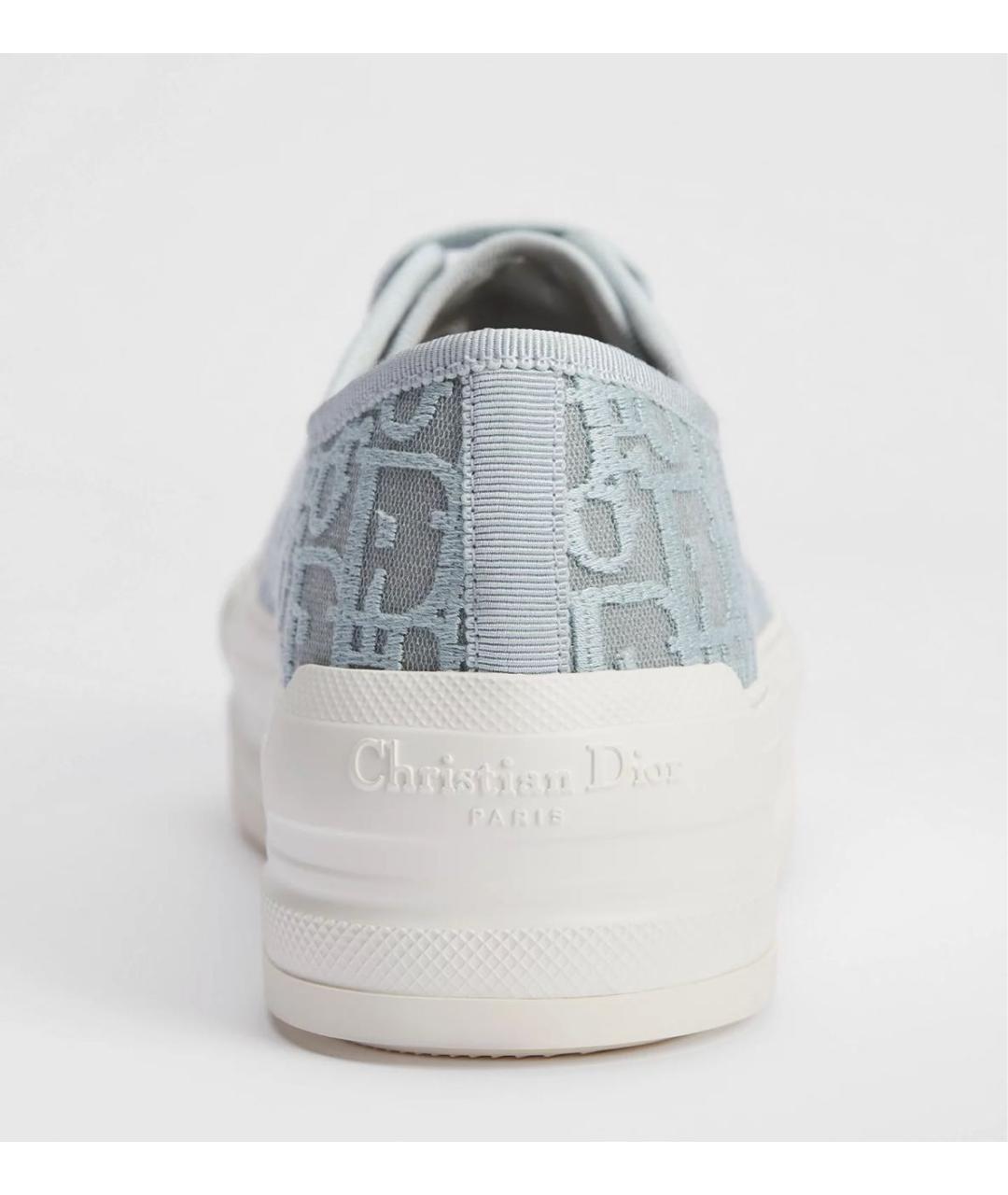 CHRISTIAN DIOR Голубые текстильные кеды, фото 4