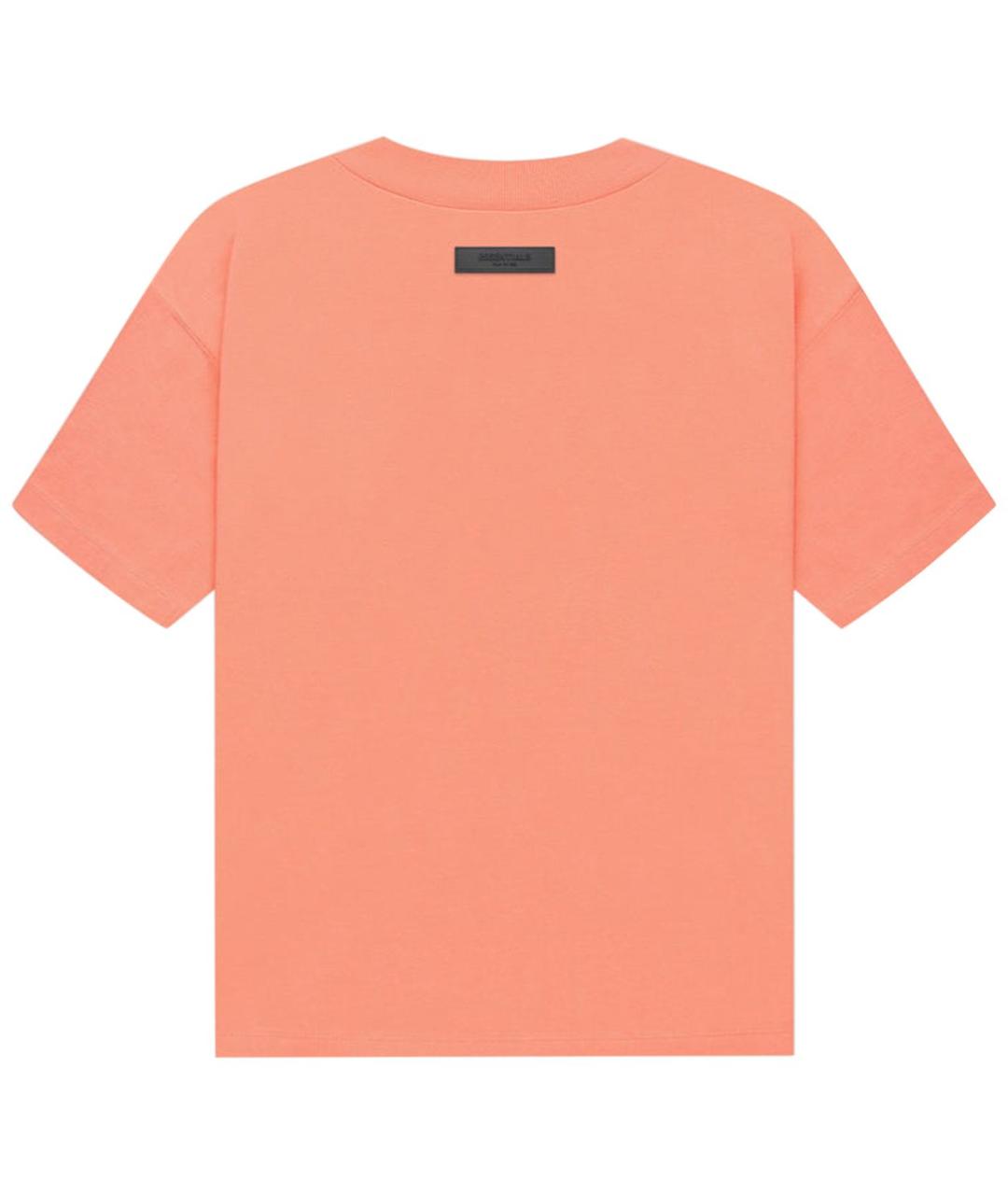 FEAR OF GOD ESSENTIALS Коралловая хлопковая футболка, фото 2